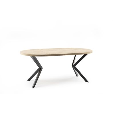 Jedálenský stôl ELA 120 cm - dub sonoma/čierna