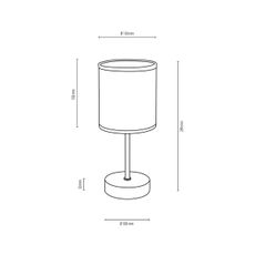 Spot-Light 87791974 - Stolná lampa BOHO 1xE27/25W/230V dub