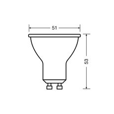 SADA 3x LED Žiarovka PAR16 GU10/2,6W/230V 2700K - Osram