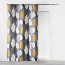 Žlto-sivý záves 140x240 cm Leafy – douceur d'intérieur