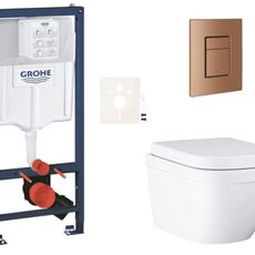 Závesný wc set do ľahkých stien / predstenová montáž Grohe Euro Ceramic SIKOGRSEUSCDL0