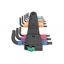 Wera 133164 Nástrčné kľúče 950/9 Hex-Plus Multicolour 2nd Blacklaser SPKS (sada 9 ks)