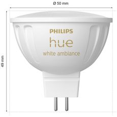 LED Stmievateľná žiarovka Philips Hue WA GU5,3/MR16/5,1W/12V 2200-6500K