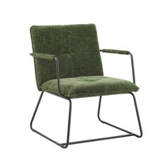 MID.YOU KRESLO, textil, tmavozelená