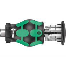 Wera 008878 Držiak bitov Kraftform Kompakt Stubby 5 1/4" so zásobníkom (sada 6 kusov)