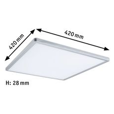 Paulmann 71009 - LED/22W Stmievateľný panel ATRIA 230V 4000K matný chróm