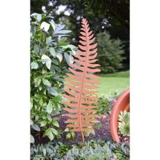 Kovový záhradný zápich Leaf – Garden Pleasure