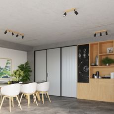 Sollux SL.1293 - Bodové svietidlo VERDO 3xGU10/10W/230V čierna