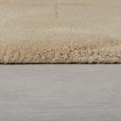 Flair Rugs , Kusový koberec Moderno Gigi Natural kruh, 160x160 (priemer) kruh, béžová, obývacia izba