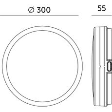 LED Kúpeľňové stropné svietidlo NAIROS LED/18W/230V 3000/4000/6500K IP65 biela