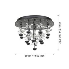 Eglo 390275 - LED Stmievateľné stropné svietidlo PIANOPOLI LED/27W/230V 3000K