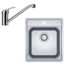 Franke Sety - Kuchynský set N88, nerezový drez BCX 610-42 a batéria FB 250.031, chróm 101.0700.671
