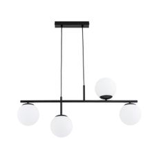 Luster na lanku LUNA 4xE14/10W/230V čierna