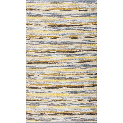 Linea Natura RUČNE TKANÝ KOBEREC, 170/230 cm, žltá, sivá