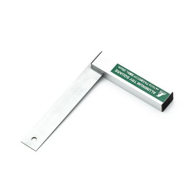 Nerezový uholník SHINWA s robustnou hliníkovou základňou bez stupnice - 200 mm