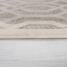 Flair Rugs , Kusový koberec Piatto Mataro Natural – na von aj na doma, 200x290, béžová, chodba / predsieň