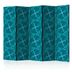 Paraván Geometric Turquoise Dekorhome 135x172 cm (3-dielny)