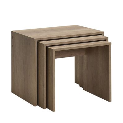 Odkladací stolík SHP Light Walnut, 3 ks