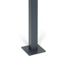 Stĺpik pre plotové panely s pätkou, 1277 mm, priebežný