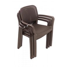 Deokork Záhradná ratanová zostava KARA 1+4 (cappuccino)