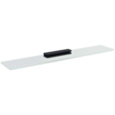 Sapho Pirenei - Polička, dĺžka 70 cm, číre sklo/čierna MY009B-15