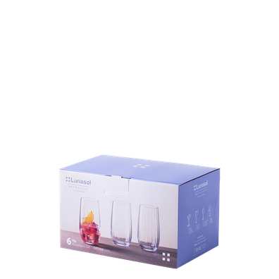 Poháre Tumbler 490 ml set 6 ks - Optima Line Glas Lunasol - 322688