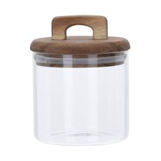 DekorStyle Dóza s akáciovým viečkom 750 ml