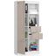 Regál R 80cm CLP R15 biela/cappuccino lesk