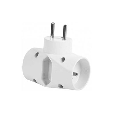 Solight P90 - Rozbočovacia zásuvka 1x2,5A+2x10A/230V