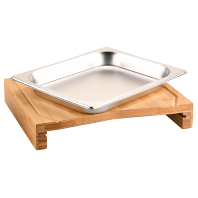 Kesper 58356 Krájacia doštička s odkladacou miskou, nehrdz. oceľ, 36,5 x 28,5 x 6,8 cm