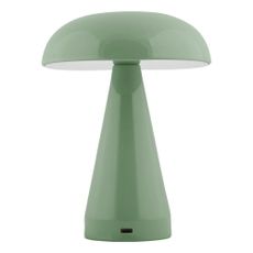 Zelená LED stmievateľná stolová lampa s kovovým tienidlom (výška 20,5 cm) Rachel – Leitmotiv