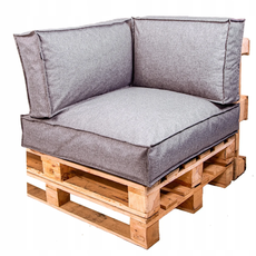 Golden Garden Paletové sedenie Golden Garden GG69/1 - podsedák a vankúš 80cm x 80cm x 15cm penový granulát Melange svetlý 1