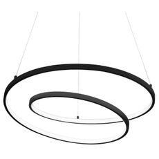 Ideal Lux - LED Luster na lanku OZ LED/52W/230V pr. 80 cm CRI 90 čierna
