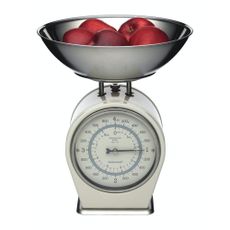 Krémovobiela kuchynská váha Kitchen Craft Living Nostalgia, nosnosť 4 kg