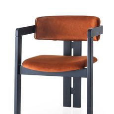 Kalune Design Jídelní židle CO Velvet z masivu skořicová/černá