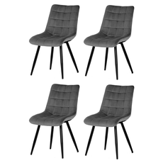 Sada jedálenských stoličiek CT-384 GREY4, 4 ks