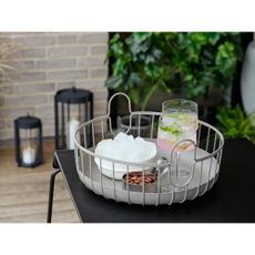 Drôtený kovový košík ø 38x18 cm Inu – Zone