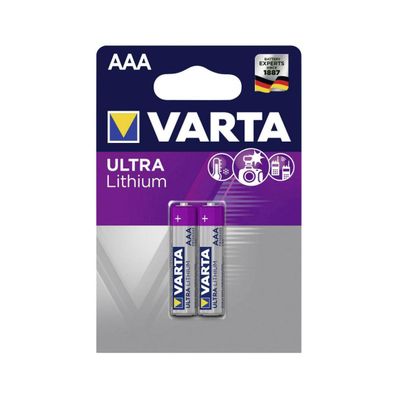 Varta 6103301402 - 2 ks Líthiová batéria ULTRA AAA 1,5V