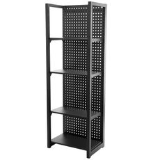Kovový regál s dierovanou doskou, 680 x 458 x 2000 mm - TJA680