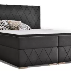 Posteľ Boxspring Royal, 200x180, Sivá - (Mono 247)