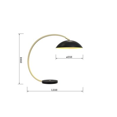 Wofi 8001-104- LED Dotyková stmievateľná lampa ROSCOFF LED/10,5W/230V čierna/zlatá