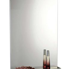 Aqualine Beta - Zrkadlo 40x70 cm, s poličkou, sklo/biela 57395