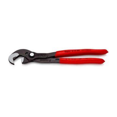 Skrutkovacie kliešte 250 mm, KNIPEX 87 41 250 - leštená hlava, plastové puzdrá