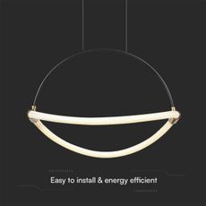 LED Luster na lanku LED/12W/230V 4000K