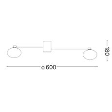 Ideal Lux - LED Prisadený luster HERMES 3xG9/3W/230V pr. 60 cm zlatá