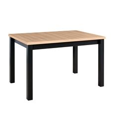 Rozkladací jedálenský stôl Mixi 5 120-150x80 - sonoma / čierna