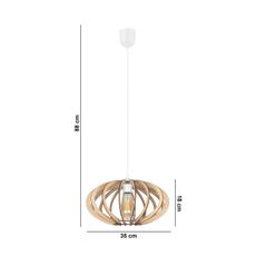 Luster na lanku EARTH 1xE27/60W/230V biela/béžová