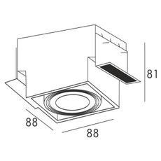 Zuma Line 94361-BK - Podhľadové svietidlo ONEON 1xGU10/50W/230V čierna