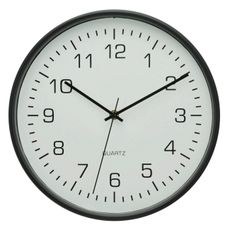 Ambia Home RÁDIOM RIADENÉ HODINY, čierna, biela, 30 cm