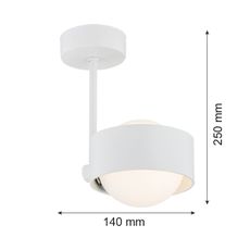 Argon 8058 - Luster na tyči MASSIMO PLUS 1xG9/6W/230V biela